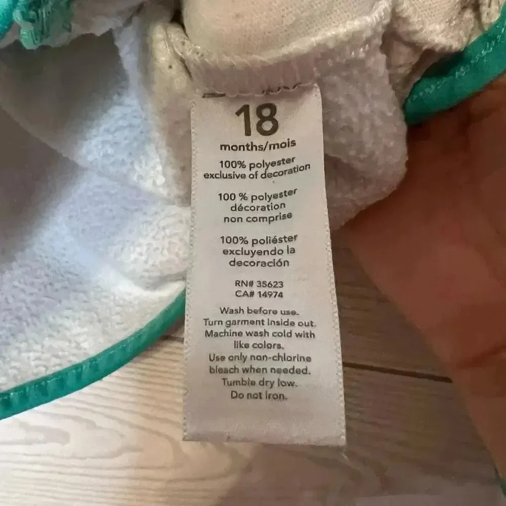 Carter’s fleece full zip jacket/Gymboree leggings toddler girls' Size 18-24